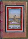 Mughal period miniature painting from an album featuring portraits of Timur the Great and his descendants, mid-17th century
