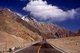 China: A lorry aproaches on the 'Roof of the World', Karakoram Highway, Xinjiang